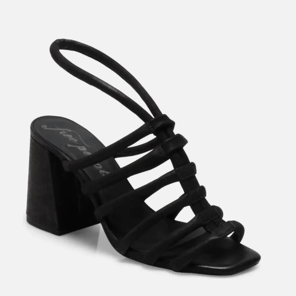 Free people Colette Cinched Heel Sandal In Black